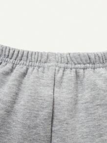 Cozy Pixies Đứa bé trai Đồ họa Hoạt hình Quần thể thao - Xám - Xem 4