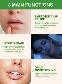 Slow Sunday Moisturizing Lip Balm, Soothing And Moisturizing, Daily Lip Care, Lip Sleeping Mask, Fruit Favor, Good Choice For Wedding, Vacation, Beach, Travel Essentials, Suitable For Summer Lip Care - Clear - View 7