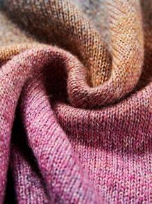 SHEIN Unity 渐变色短款针织套头衫，秋冬款 - 彩色 - 查看 7