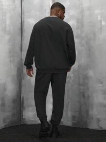 Manfinity VCAY Men Plus Skull Print Sweatshirt & Sweatpants