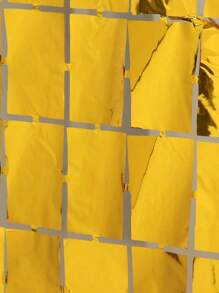 1包 - 金色方格雨絲綢簾 - 金色 - 查看 4