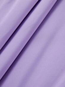 Anewsta Áo khoác đệm tay nhún có khóa kéo - Màu tím - Xem 4