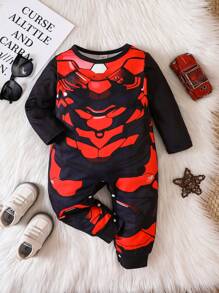 男嬰 3D 打印連身褲 - 彩色 - 查看 1