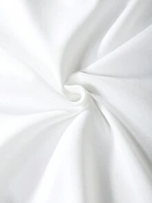SHEIN 女大童卡通和標語圖案運動衫 - 白色 - 查看 6