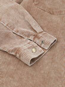 CILKOO Abrigos de Mujer Bolsillo Dobladillo sin costuras Botón delantero Color combinado Casual