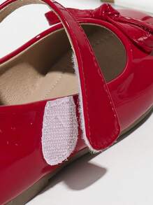 Mùa Thu Và Mùa Đông Cô gái Đúng mốt Phong cách công chúa Giày phẳng Với Bowknot , Đối với Trường học Và Hiệu suất - Đỏ - Xem 6