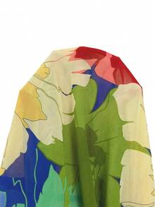 SHEIN LUNE 印花繫帶領襯衫 - 彩色 - 查看 7