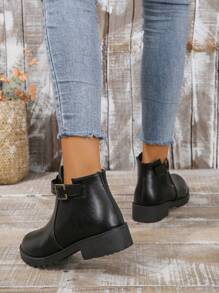 Fall/Winter 2025 Fashionable Women's Boots Matchcardigan - Black - View 3