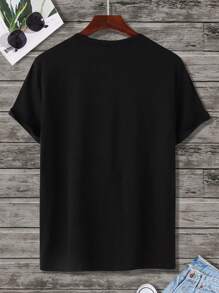 Manfinity Homme Men Antler Graphic Color Block Tee