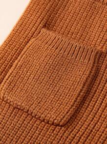 Baby Jungen Hose mit Einfarbig Rippenstrick