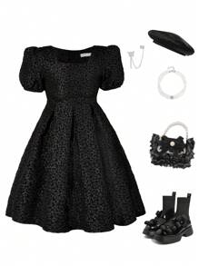 SHEIN 女童（大）洋裝 - 黑色 - 查看 1