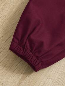 SHEIN Baby Boy Patched Pocket Tee & Flap Detail Pants - Multicolor - View 8