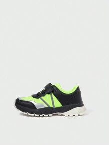 Fashionable, Cool, Fashionable, Comfortable, Color-Blocked Sports Shoes For Children - Multicolor - View 9