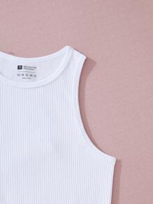 Easithlete 3入組實色條紋針織運動背心，女子網球套裝