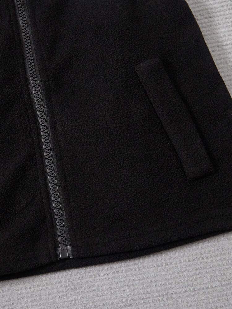 Tween Boy Letter Patched Detail Jacket & Sweatpants