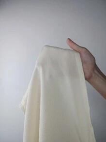 拼接荷葉邊前紐扣睡衣套裝 - 杏色 - 查看 7