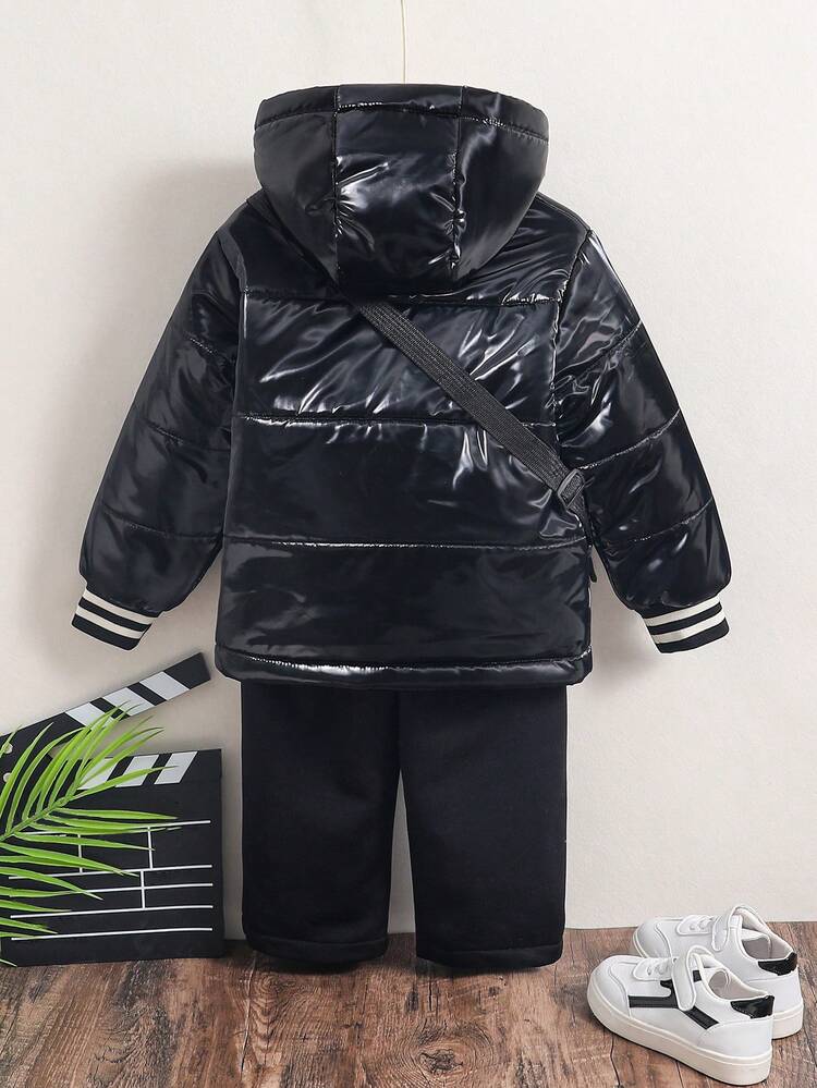 Young Boy Zip Up Hooded Padded Coat