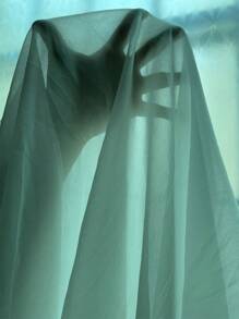 SHEIN LUNE 大碼蕾絲拼接一字肩荷葉邊連衣裙不附腰帶 - 白色 - 查看 6