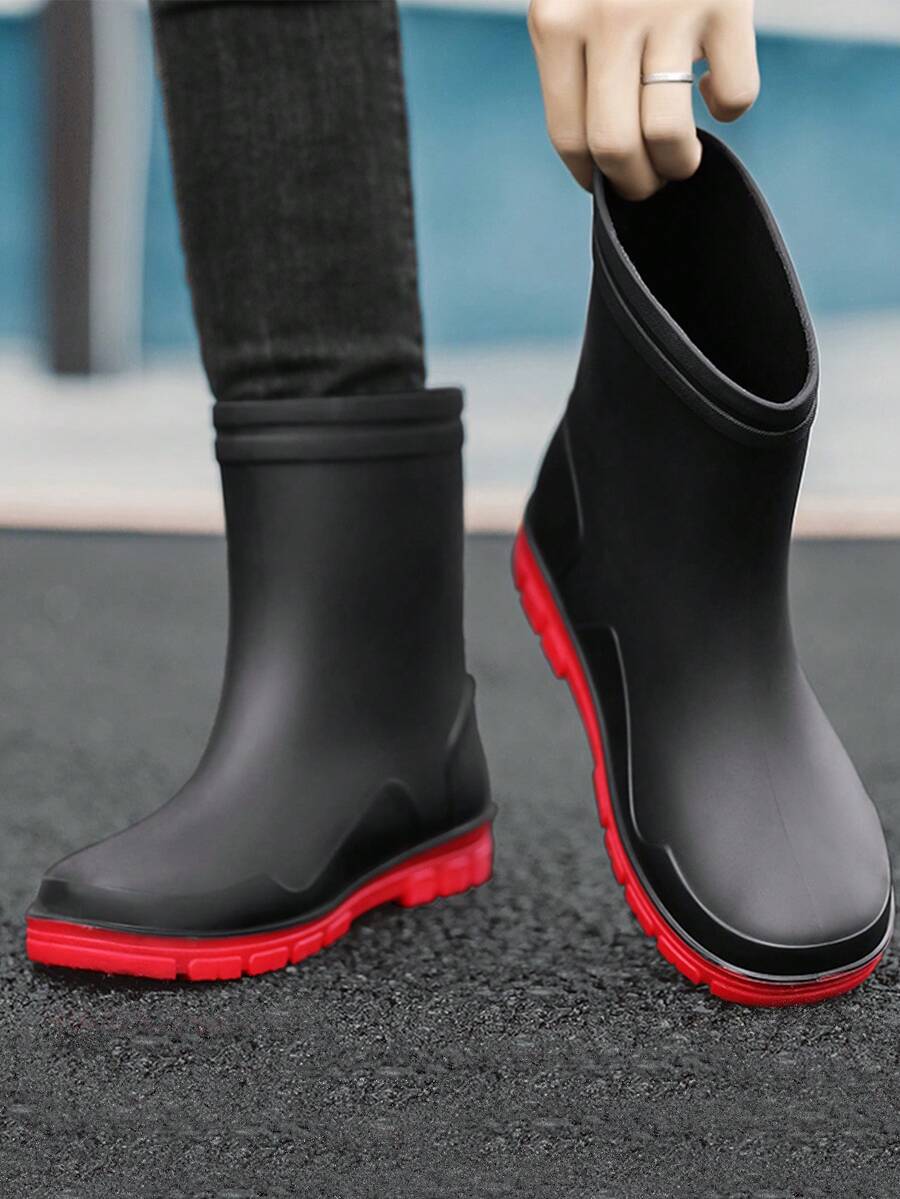 Men's Rain Shoes - Black - View 1