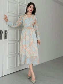 DAZY 女士連衣裙 - 杏色 - 查看 5