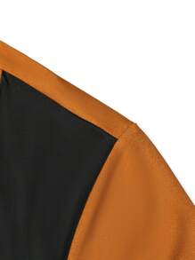 Manfinity Homme Men Two Tone Tee & Drawstring Waist Joggers - Brown - View 5