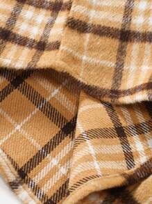 Manfinity Homme Men Plaid Print Flap Pocket Shacket