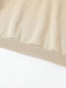 Áo nỉ lót nhiệt in slogan giáng sinh dành cho dịp Giáng sinh - Màu Khaki - Xem 5