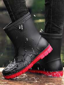 Men's Rain Shoes - Black - View 2