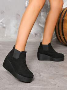 Ladies' Fashionable Boots - Black - View 3