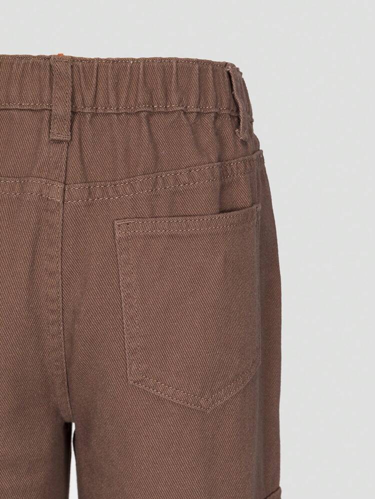 Teen Girl Flap Pocket Side Cargo Jeans