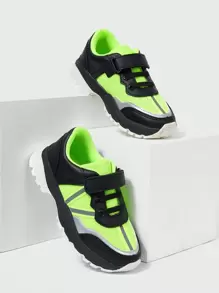 Fashionable, Cool, Fashionable, Comfortable, Color-Blocked Sports Shoes For Children - Multicolor - View 10