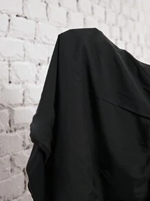 EMERY ROSE 雙排扣連帽大衣 - 黑色 - 查看 7