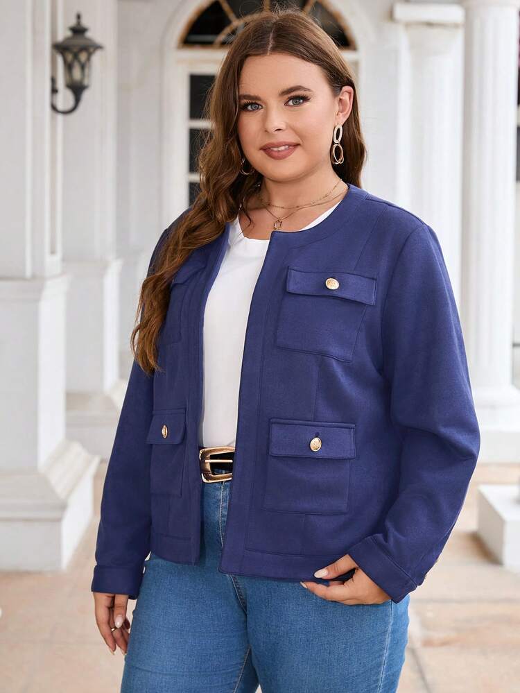 Plus Flap Pocket Jacket
