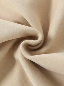 Áo nỉ lót nhiệt in slogan giáng sinh dành cho dịp Giáng sinh - Màu Khaki - Xem 4