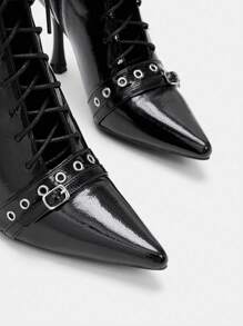 CUCCOO SZL 女士時尚戶外秋冬靴子 - 黑色 - 查看 3