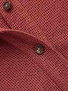 SHEIN Maternity Drop Shoulder Button Front Coat