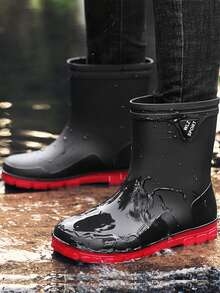 Men's Rain Shoes - Black - View 3
