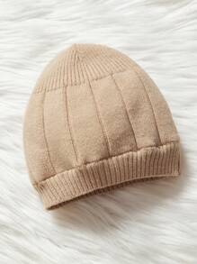 SHEIN Đứa bé trai Nút phía trước Nhiệt Đan Áo liền quần & Mũ - Màu be - Xem 3