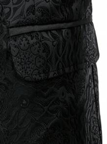 Manfinity AFTRDRK Hombres Blazer Halloween jacquard con botón