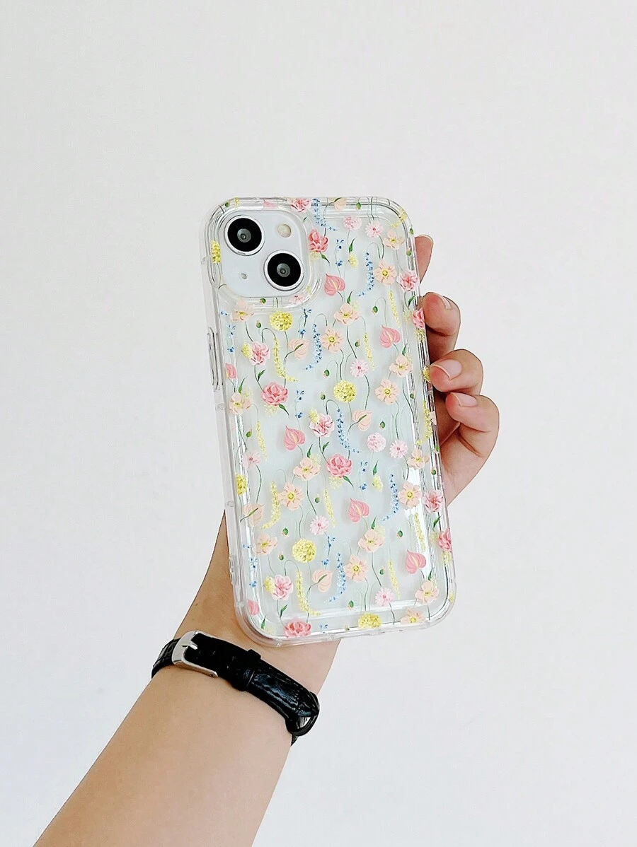 Inna Moreva Artist Vacation Floral Clear Phone Case