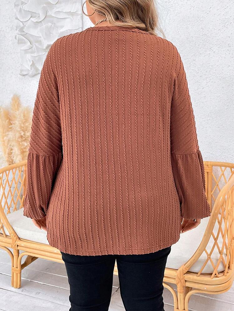 Plus Solid Drop Shoulder Tee