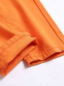 Tween Boy Ripped Frayed Straight Jeans - Orange - View 6