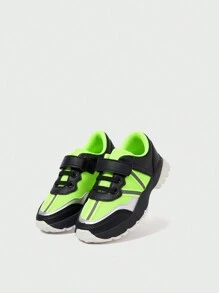 Fashionable, Cool, Fashionable, Comfortable, Color-Blocked Sports Shoes For Children - Multicolor - View 6
