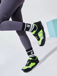 Fashionable, Cool, Fashionable, Comfortable, Color-Blocked Sports Shoes For Children - Multicolor - View 2