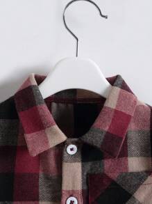 Áo Sơ Mi Kẻ Sọc Có Túi Cho Bé Trai - Nhiều màu - Xem 3