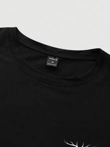 Manfinity Homme Men Antler Graphic Color Block Tee