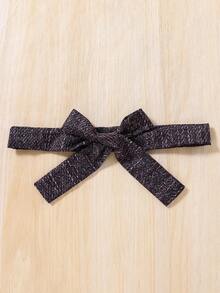 SHEIN 女小童毛茸邊T恤和腰帶牛仔效果半身裙 - 杏色 - 查看 6