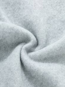 SHEIN EZwear Drawstring Waist Slant Pocket Sweatpants - Grey - View 5