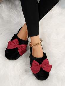 女士室內拖鞋 - 黑色 - 查看 2