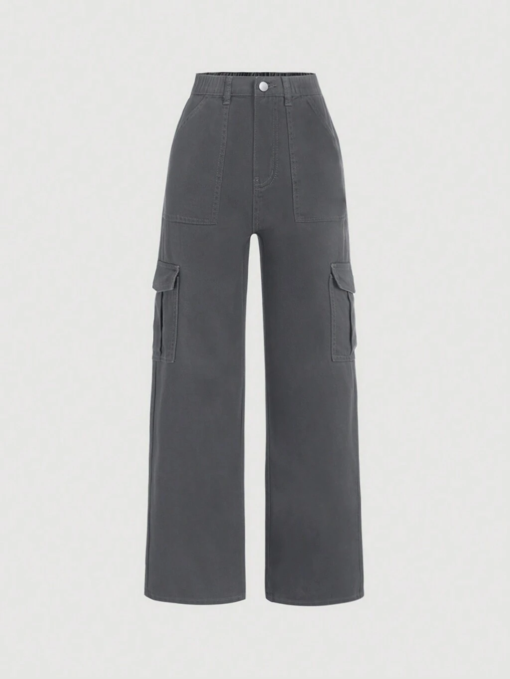 Teen Girl Flap Pocket Side Cargo Jeans